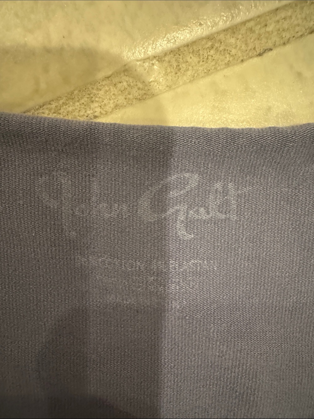 Brandy Melville John Galt Blue Chicago off the shoulder Tee - Picture 2 of 4